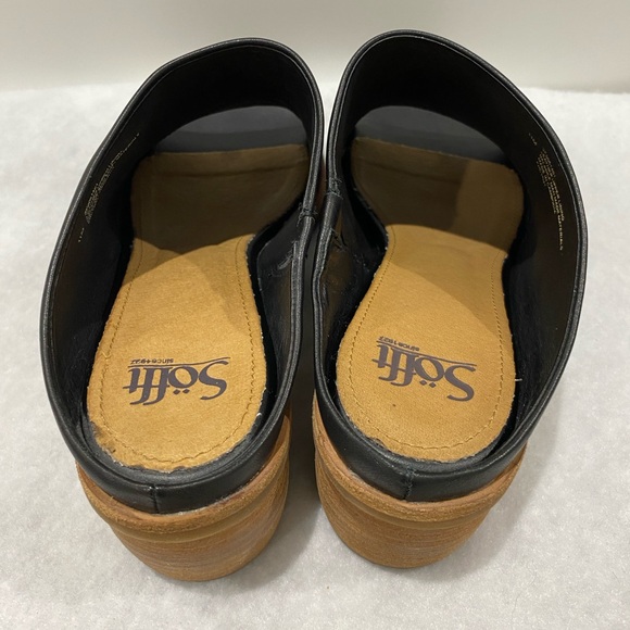 Sofft Aneesa black leather open toe mule Women size 11M - Picture 6 of 11